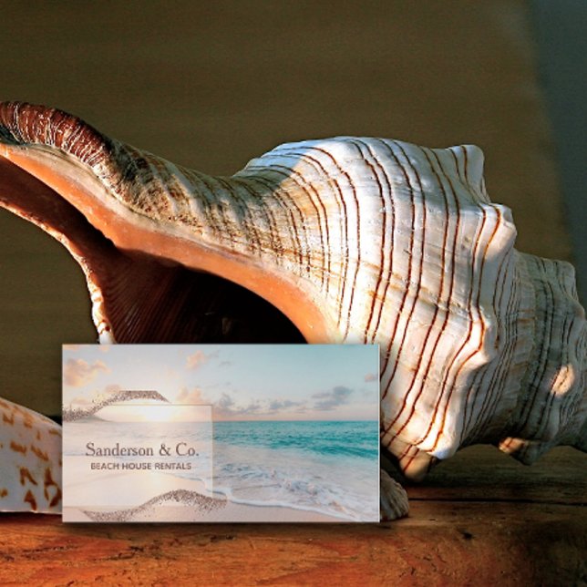 Beach House Vacation Rental Property  Business Card (Creator Uploaded)