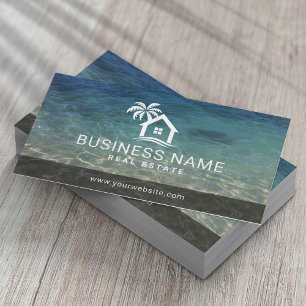 Beach House Vacation Rental Real Estate Agent  Business Card