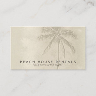 Beach House Welcome Business Card