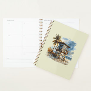 Beach Hut - Beach Hut Illustration Planner