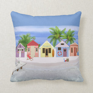 Beach Hut Cushion