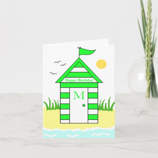 Beach Hut Green Card (Front)