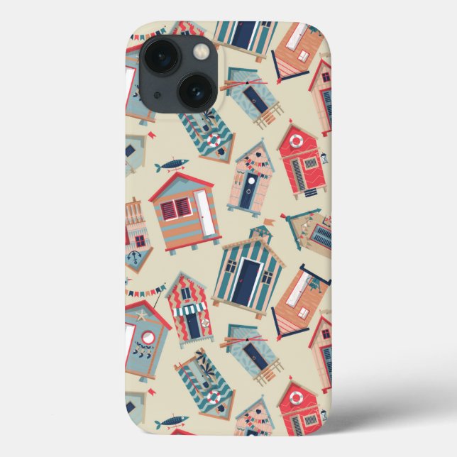 Beach Hut Pattern Case-Mate iPhone Case (Back)