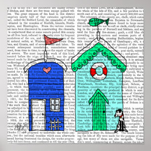 Beach Huts 2 Illustration Poster