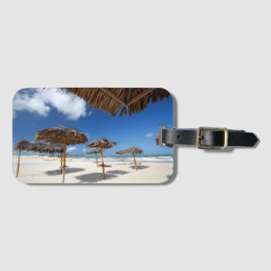 Beach Huts Brazil Luggage Tag