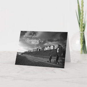 Beach Huts - Father's Day fine art - Fishing Card