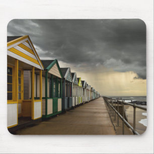 Beach Huts In A Summer Storm   Southwold Mouse Pad