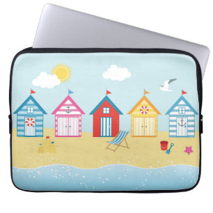 Beach Huts Laptop Sleeve