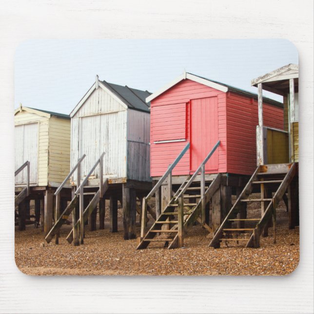 Beach Huts Mouse Pad (Front)