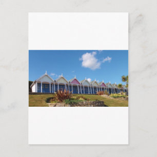 Beach Huts Postcard