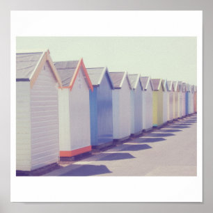 Beach Huts Poster