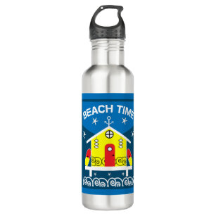 Beach Huts   Sea Life    Cooler 710 Ml Water Bottle