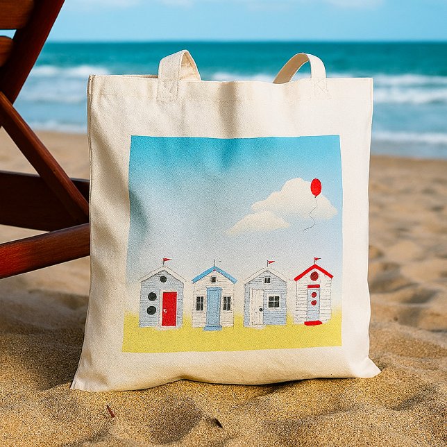 Beach Huts Tote Bag (Creator Uploaded)