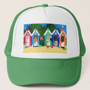 'Beach Huts' Trucker Hat