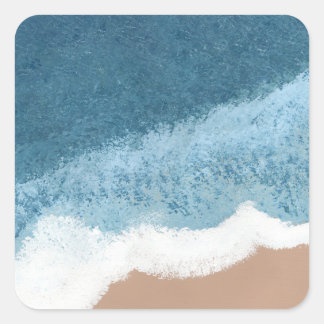 Beach II Square Sticker