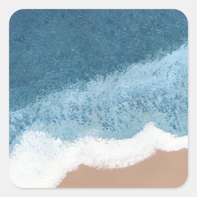 Beach II Square Sticker (Front)