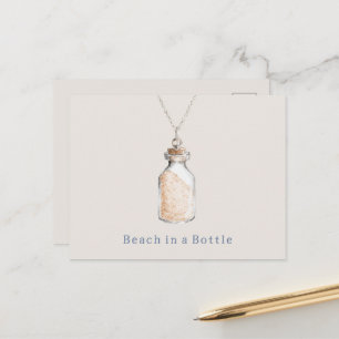 Beach in a Bottle Necklace Postcard