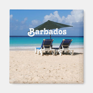 Beach in Barbados Magnet