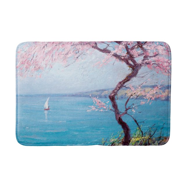 Beach in Biarritz, France (by Kimon Loghi) Bath Mat (Front)