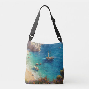 Beach in Greece  Crossbody Bag