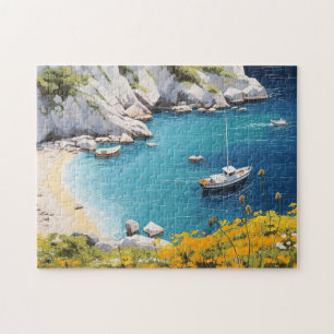 Beach in Greece Jigsaw Puzzle