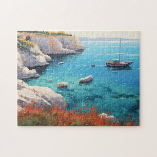 Beach in Greece Jigsaw Puzzle