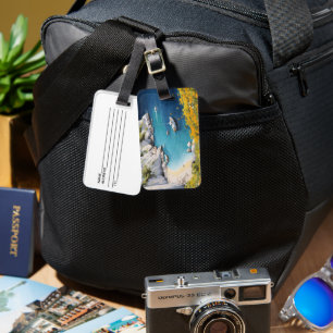 Beach in Greece  Luggage Tag