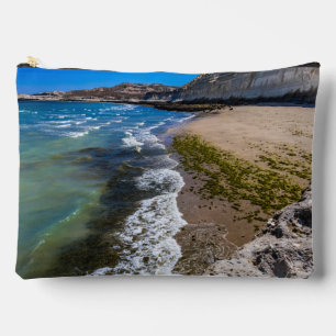 Beach in Puerto Piramides, Argentina Accessory Pouch