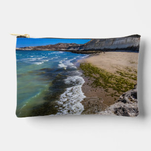 Beach in Puerto Piramides, Argentina Accessory Pouch