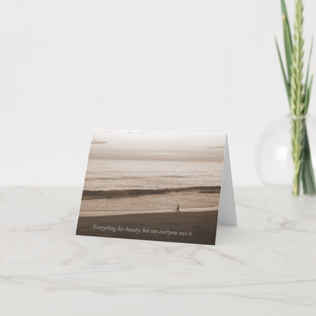 Beach Inspirational Notecard (Front)