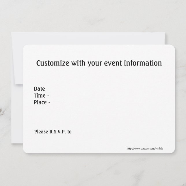 Beach  Invitations (Back)