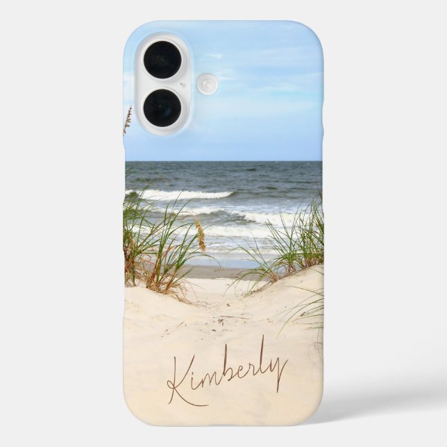 Beach iPhone 16 Case (Back)