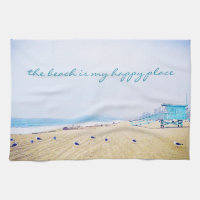 Beach Is My Happy Place Script California Coastal