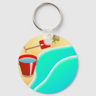 Beach Key Ring