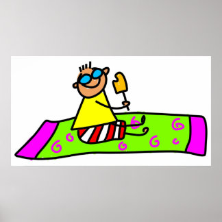 Beach Kid Poster