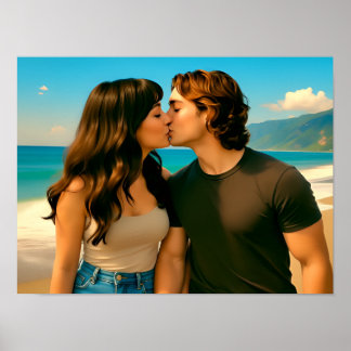 Beach Kiss  Poster