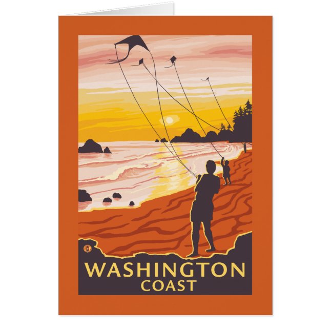 Beach & Kites - Washington Coast (Front)