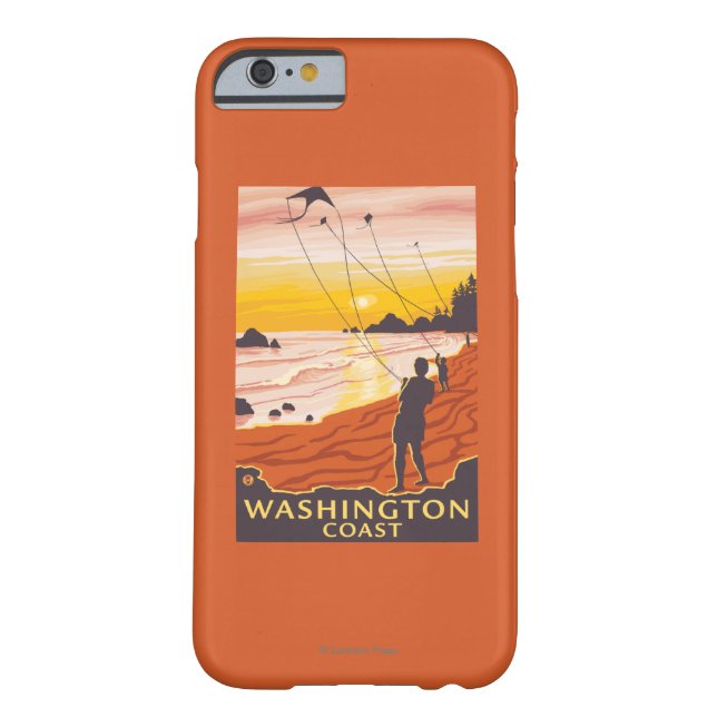 Beach & Kites - Washington Coast Case-Mate iPhone Case (Back)