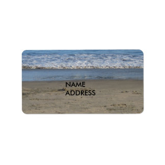 beach label
