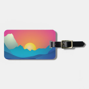 Beach Landscape Abstract  Luggage Tag
