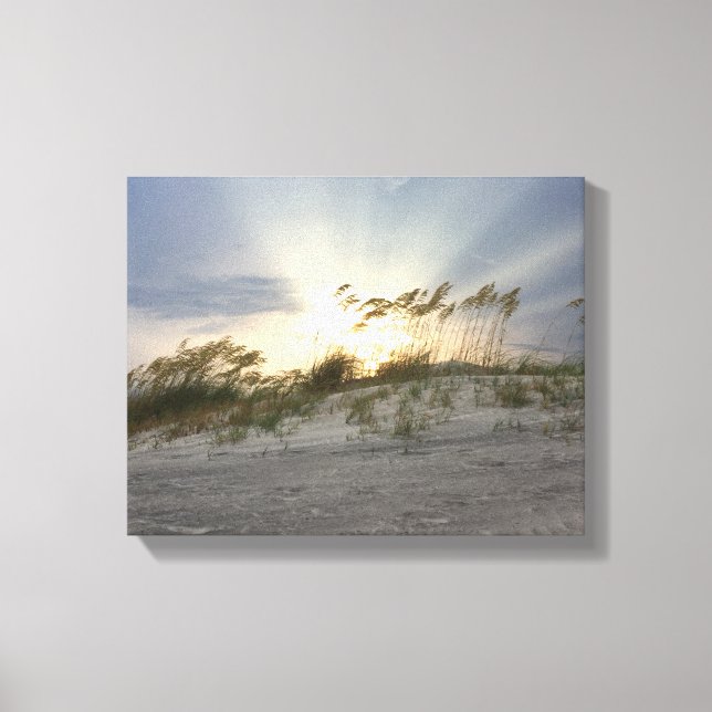 Beach Landscape Artwork Canvas Print (Front)