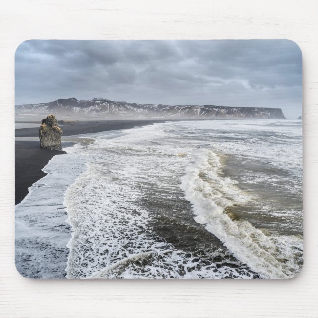 Beach Landscape In Winter Mouse Pad (Front)