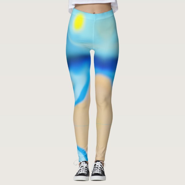 Beach Landscape Leggings (Front)