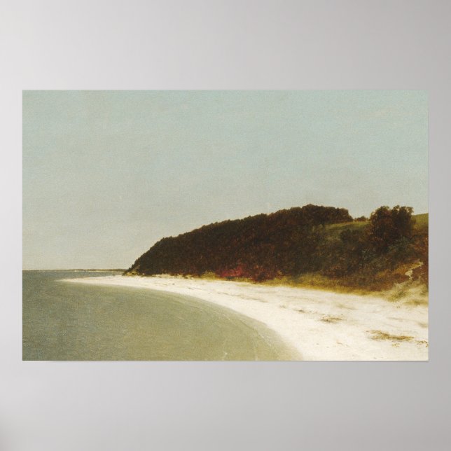 Beach Landscape Painting Classic Art Poster (Front)