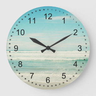 Beach Large Clock
