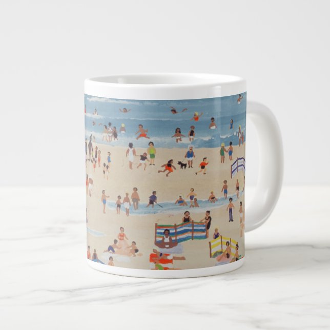 Beach Large Coffee Mug (Front Right)
