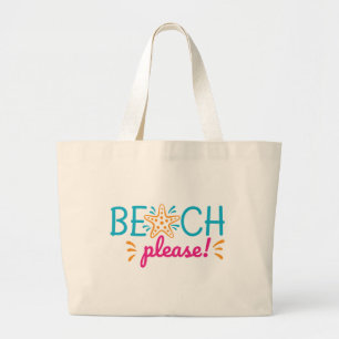 Beach Large Tote Bag