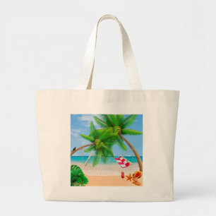 Beach Large Tote Bag