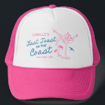 Beach Last Toast Bachelorette Weekend Trucker Hat<br><div class="desc">Elevate your bachelorette party with our Last Toast trucker hat! It's a fun and vibrant addition to your celebration. Matching items in Cava party design.</div>