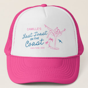 Beach Last Toast Bachelorette Weekend Trucker Hat